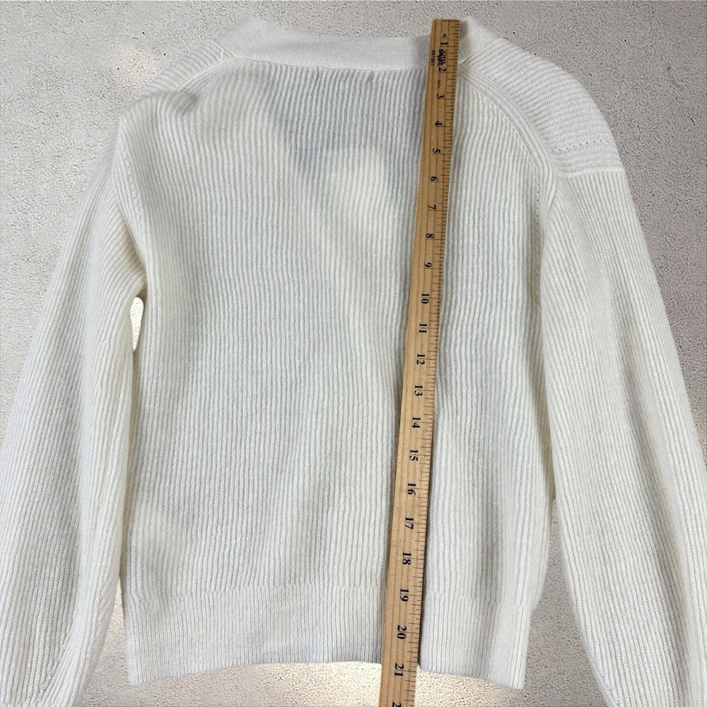 Quince Ivory Baby Alpaca-Wool Cropped Cardigan‎ Sweater size XS - Picture 6 of 7